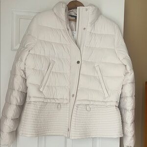 Stylish White Puffer Jacket